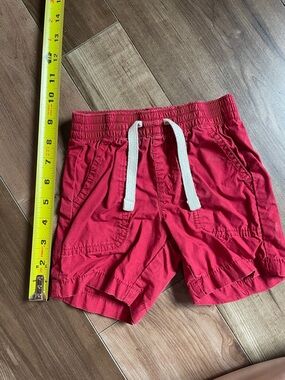Old Navy Red Elastic Waist Drawstring Shorts